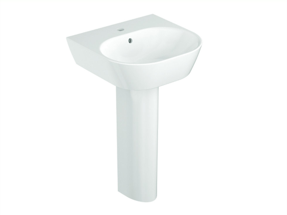 Kohler - Span  545mm X 489mm Square Wall Mount Lavatory With Full Pedestal
